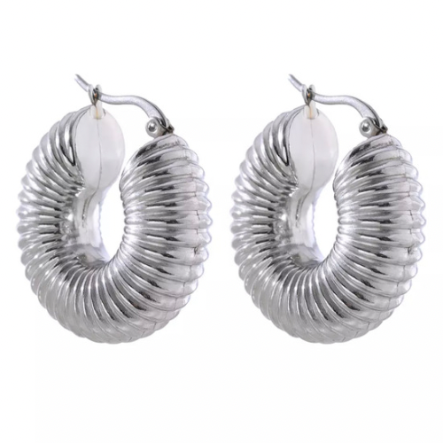 AMINA CHUNKY HOOP EARRINGS